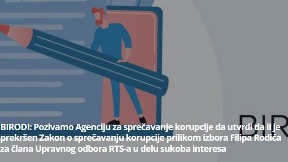 Izbor Rodića - sukob interesa?